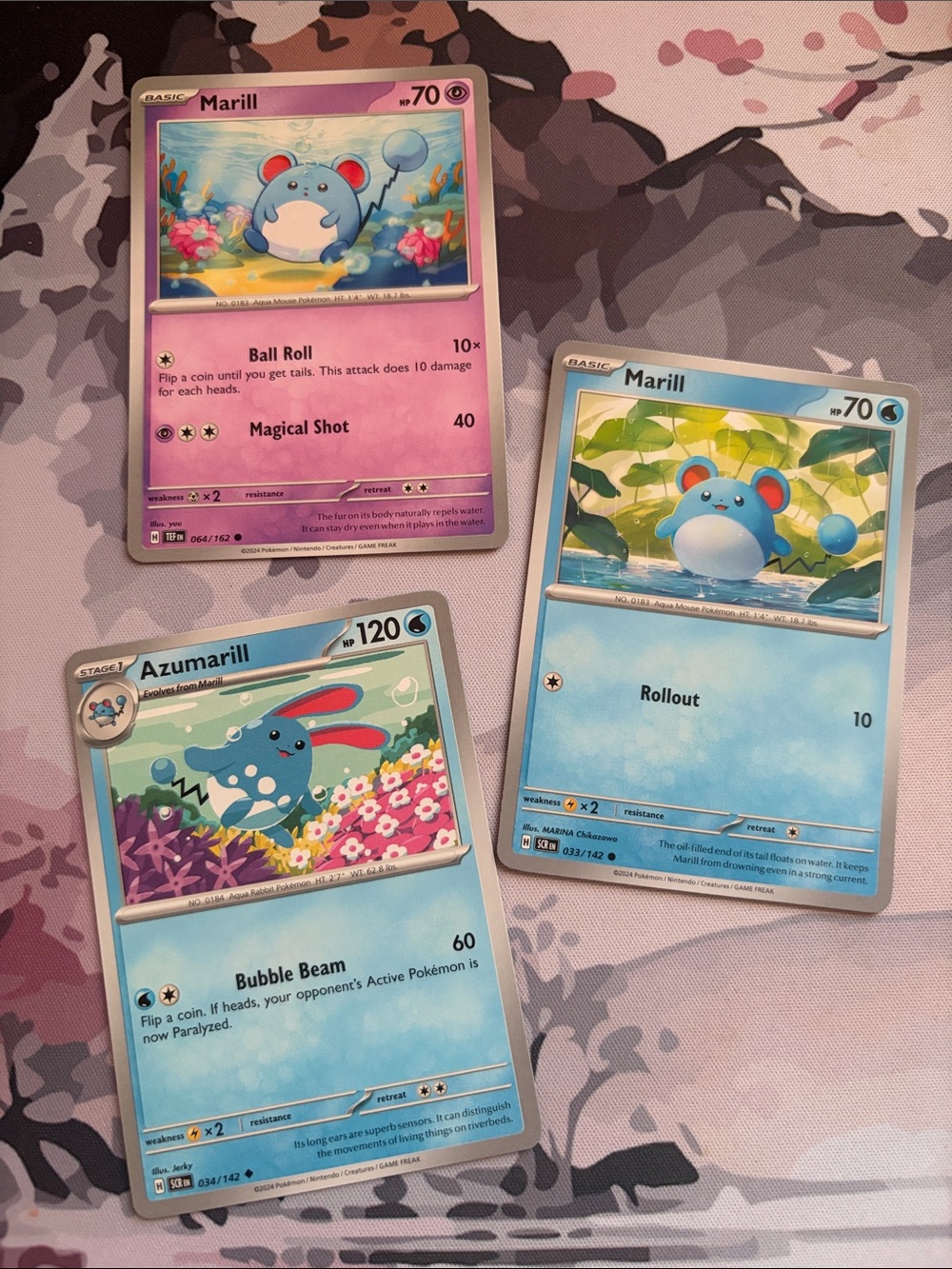 Marill & Azumarill Evolution Collection Lot | 3 Pokémon Cards | ✨5/$25✨